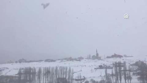 Ağrı ve Ardahan'da kar etkili oldu