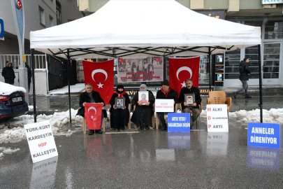 Muşlu aileler çocuklarına kavuşma ümidiyle HDP önündeki eylemlerini sürdürüyor