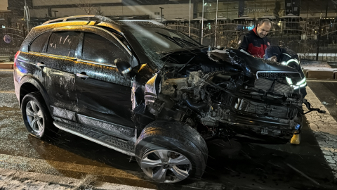 Elazığ'da devrilen otomobildeki 6 kişi yaralandı