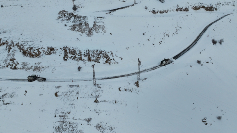 Malatya&#039;da 28 mahalle yolu kar nedeniyle ulaşıma kapandı