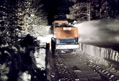 Kars&#039;ın 2 bin 500 rakımlı bölgelerinde karla mücadele çalışması yapılıyor