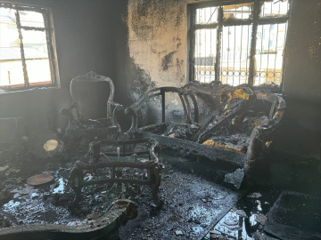 Van'da bir evde çıkan yangın söndürüldü