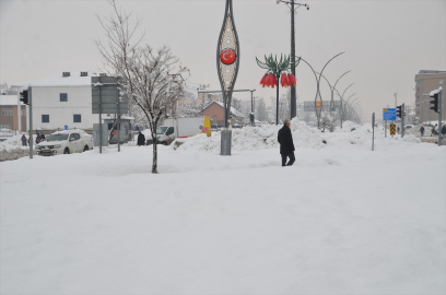 Yüksekova&#039;da kar yağışı etkili oldu