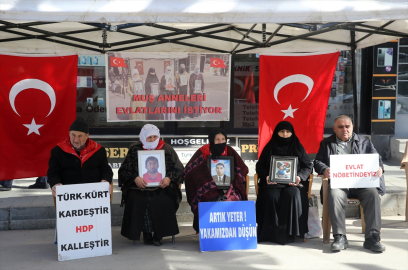 Muş'ta DEM Parti önünde eylem yapan ailelerden çocuklarına "devlete sığının" çağrısı