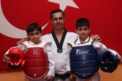 Şehit çocukları, tekvandoda başarı için ter döküyor