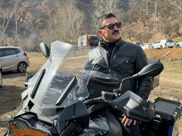 Vali'nin iki teker üzerinde Munzur keyfi