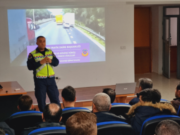 Muş'ta jandarma ekiplerinden VEDAŞ çalışanlarına trafik eğitimi