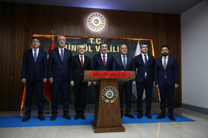Cumhurbaşkanı Yardımcısı Yılmaz ile Hazine ve Maliye Bakanı Şimşek, Bingöl'de ziyaretlerde bulundu