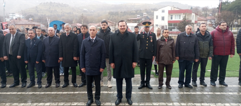 Sivrice&#039;de, 18 Mart Şehitleri Anma Günü ve Çanakkale Deniz Zaferi&#039;nin 109. yıl dönümü dolayısıyla tören yapıldı