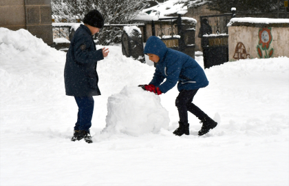 Erzurum ve Kars karla kaplandı