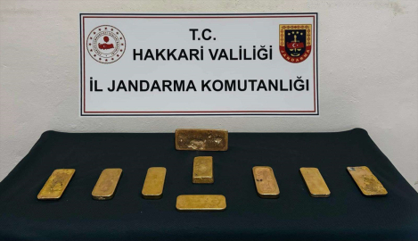 Hakkari&#039;de 14 kilo 700 gram kaçak külçe altın ele geçirildi