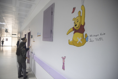 Tunceli&#039;de hastane duvarları lise öğrencilerinin tuvali oldu