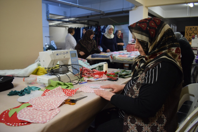 Malatya&#039;da Halk Eğitim Merkezi kursiyerlerine kumaş desteği
