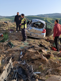 Muş&#039;ta otomobilin devrilmesi sonucu 4 kişi yaralandı