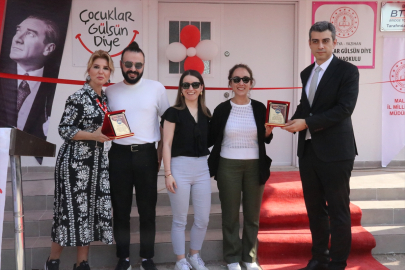 Malatya'da Çocuklar Gülsün Diye Derneği öncülüğünde yaptırılan anaokulu açıldı