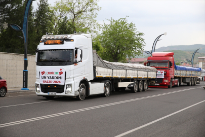 Bingöl'den Gazze'ye 4 tır ile un gönderildi