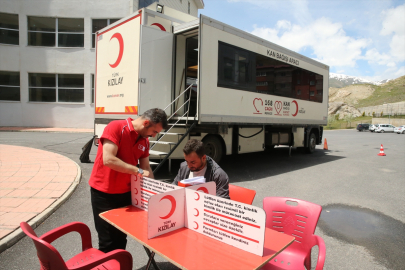 Hakkari&#039;de kan bağışı kampanyası düzenlendi