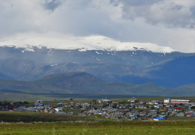 Kars'ta kar yağışı etkili oldu
