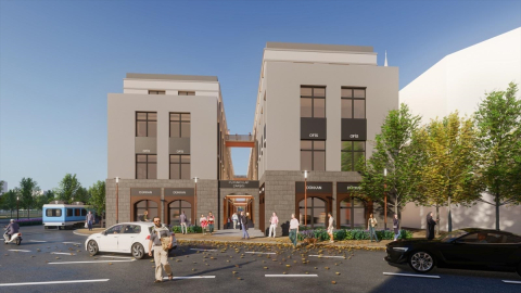 Depremden etkilenen Malatya&#039;da çarşı projesiyle iş yeri ve konutlar inşa ediliyor