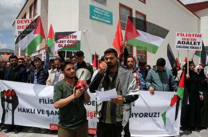 İsrail&#039;in Gazze&#039;ye yönelik saldırıları Bitlis&#039;te protesto edildi
