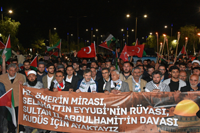 İsrail&#039;in Gazze&#039;ye yönelik saldırıları Erzurum&#039;da protesto edildi