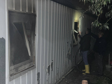 Bingöl&#039;de işçilerin kaldığı konteynerde çıkan yangında 1 kişi öldü, 1 kişi yaralandı