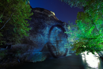 Darende&#039;nin tarihi ve doğal güzellikleri gece görüntülendi