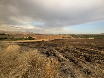 Malatya'da 10 dönüm buğday ekili alan yandı