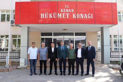 Keban Kaymakamı Atalık&#039;ı Elazığ Türk Ocakları Başkanı Haykır ziyaret etti