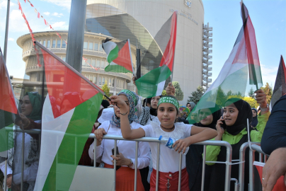 Malatya&#039;da "Büyük Gazze Mitingi" düzenlendi