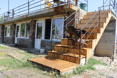 Bitkin halde bulup bakımını üstlendiği kartal yavrusuna "Paşa" adını verdi