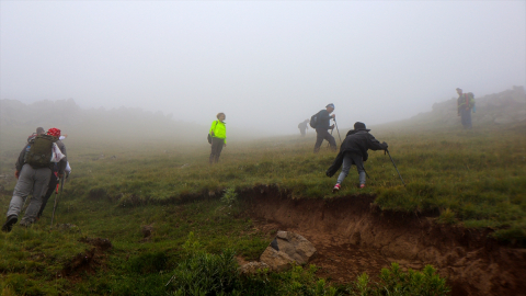 9 yaşında tırmanış yapan Fatma, Ağrı Dağı&#039;nda zirve hedefliyor