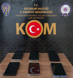 Erzurum&#039;da 57 kaçak telefon yakalandı, 67 şüpheli hakkında işlem başlatıldı
