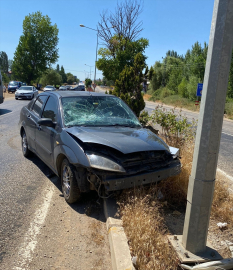Malatya&#039;da iki otomobilin çarpıştığı kazada 3 kişi yaralandı