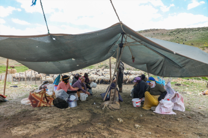 Berivanlar süt sağımı için at sırtında kilometrelerce yol katediyor