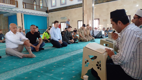 Şehit Binbaşı Arslan Kulaksız için Malazgirt&#039;te mevlit okutuldu