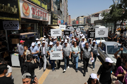 Van&#039;da uçak sefer sayısının arttırılması için yürüyüş düzenlendi