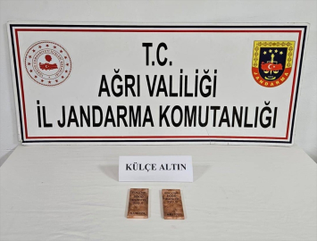 Ağrı&#039;da 2 kilogram külçe altın ele geçirildi