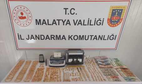 Malatya&#039;da 2 kilo 897 gram kaçak altın ele geçirildi