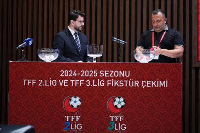 TFF 2. Lig ve TFF 3. Lig'de 2024-25 sezonunun fikstür çekimi yapıldı