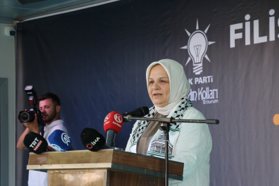 Erzurum&#039;da AK Parti&#039;li kadınlar "Filistin Şehitlerimizi Anma Programı" düzenledi