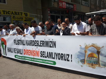 Heniyye suikastı Solhan'da basın açıklamasıyla protesto edildi