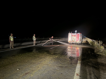 Ağrı&#039;da minibüsün çarptığı 3 kişi yaralandı, 55 koyun telef oldu