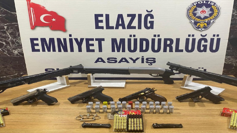 Elazığ'da ruhsatsız silah operasyonlarında 10 şüpheli gözaltına alındı