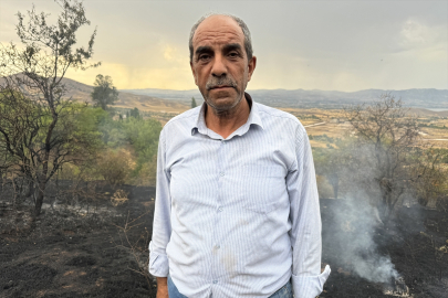 Elazığ’da çıkan yangında 150 dönüm tarım arazisi zarar gördü