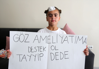 Açtığı pankartla Cumhurbaşkanı Erdoğan&#039;dan yardım isteyen Ada, İstanbul&#039;da tedavi edilecek