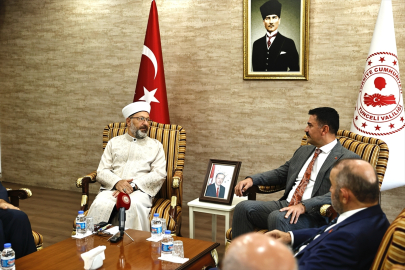 Diyanet İşleri Başkanı Ali Erbaş, Tunceli Valiliğini ziyaret etti
