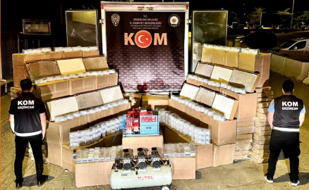 Erzincan’da 2 milyon 550 bin makaron ele geçirildi