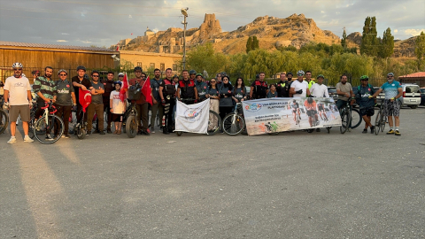 Van'da öğretmenler, 30 Ağustos Zafer Bayramı kapsamında pedal çevirdi