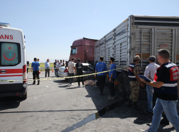 Muş&#039;ta dönüş yapan tıra çarpan otomobildeki 1 kişi öldü, 5 kişi yaralandı